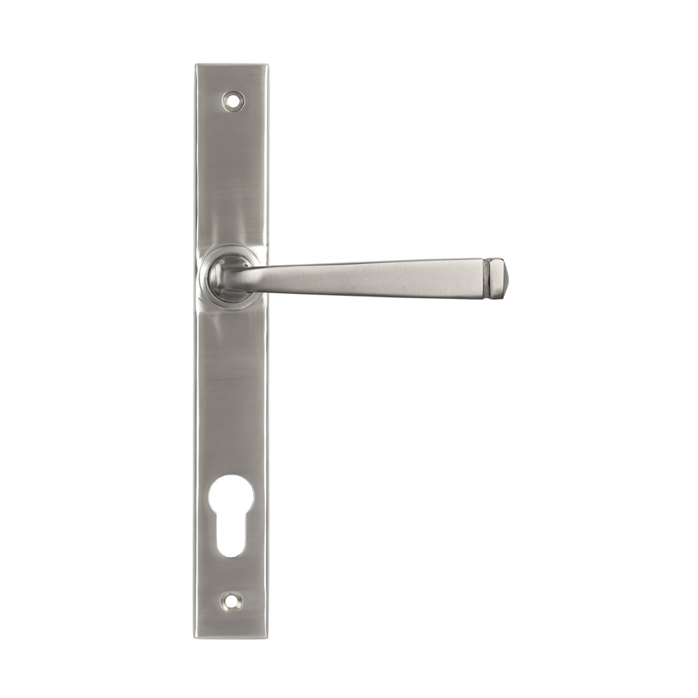 From the Anvil Marine 316 Stainless Steel Avon Slimline Lever Espag. Lock Set - Satin